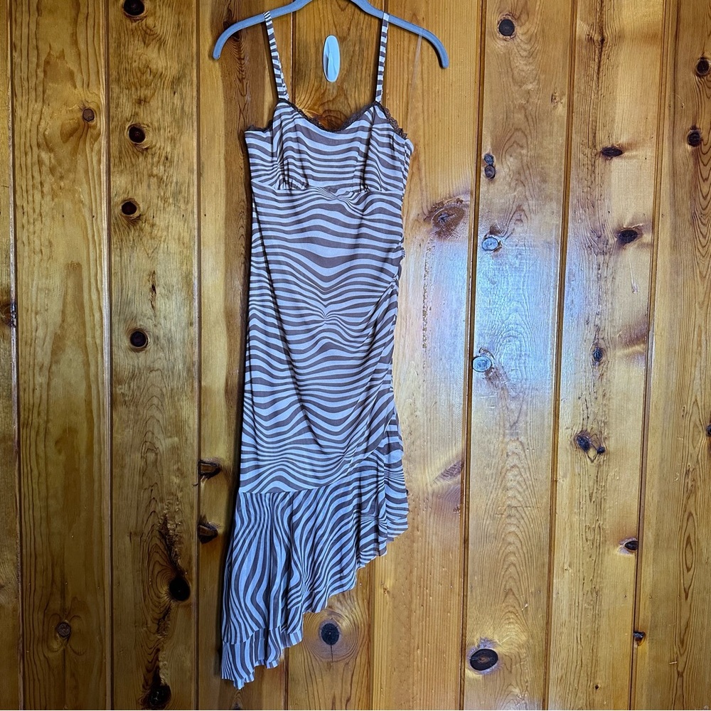 Wild Fable Asymmetrical Zebra Print Dress